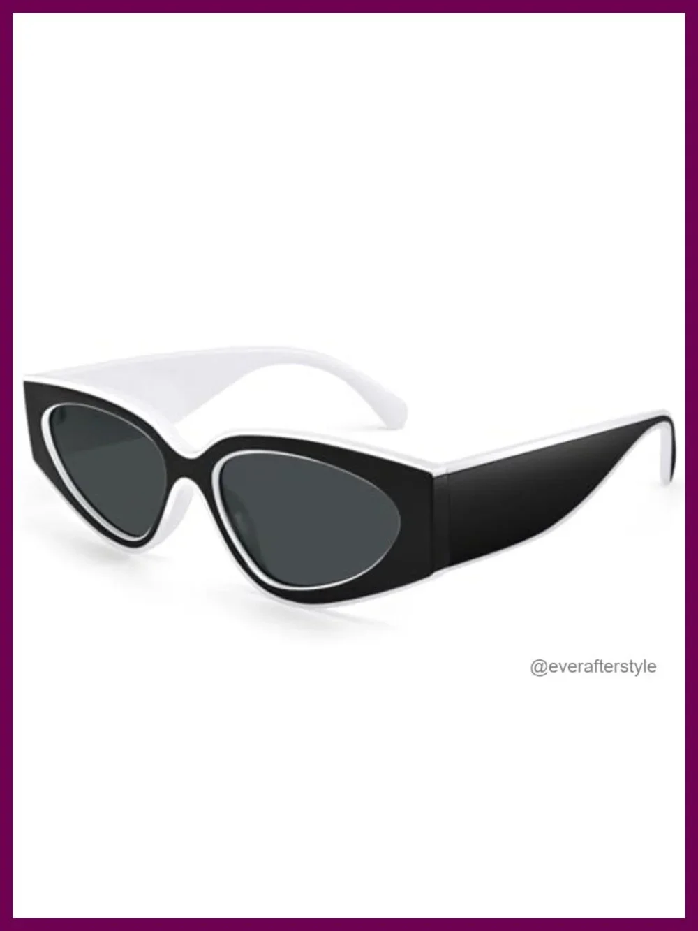 Oversized Cat Eye Sunglasses for Women 90s Retro Shades with UV Protection